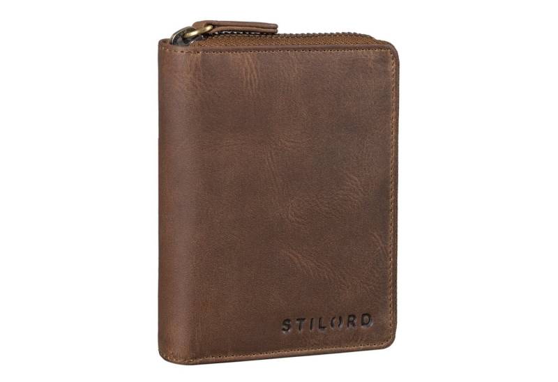 STILORD Geldbörse "Giannis" Mini Leder Portemonnaie Herren RFID von STILORD