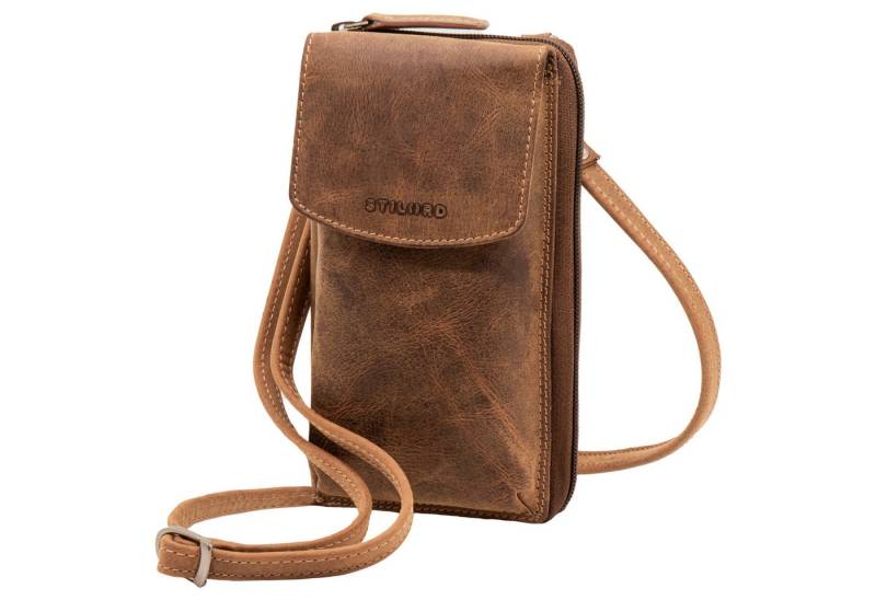STILORD Geldbörse "Jule" Leder Handytasche Geldbeutel mit Handyfach RFID Schutz Damen von STILORD