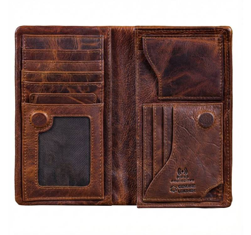 STILORD Geldbörse "Kenan" XL Leder Portemonnaie Herren mit Münzfach & RFID für 11 Karten von STILORD