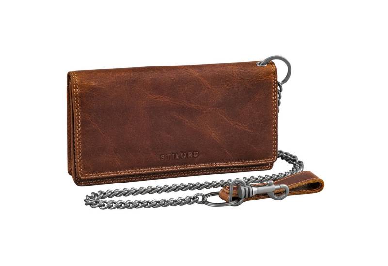 STILORD Geldbörse "Leonidas" Leder Portemonnaie Herren mit Kette RFID von STILORD