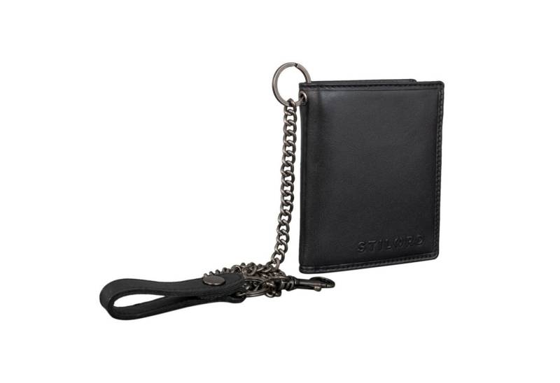 STILORD Geldbörse "Mick" Biker Geldbeutel mit Kette Herren Echtleder mit RFID Schutz von STILORD