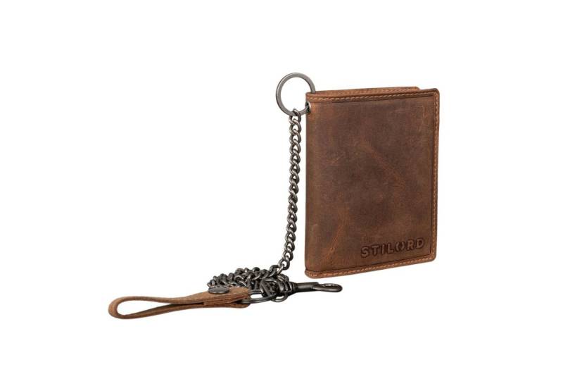 STILORD Geldbörse "Mick" Biker Geldbeutel mit Kette Herren Echtleder mit RFID Schutz von STILORD