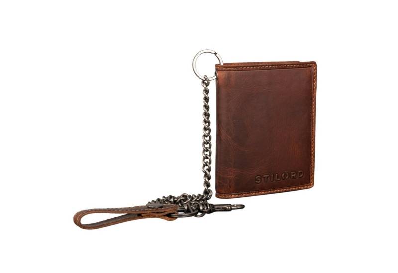 STILORD Geldbörse "Mick" Biker Geldbeutel mit Kette Herren Echtleder mit RFID Schutz von STILORD