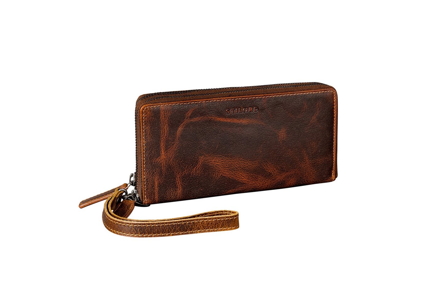 STILORD Geldbörse "Poppy" 3-in-1 XL Leder Geldbörse mit Handyfach Damen Clutch Tasche von STILORD