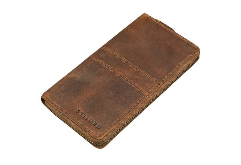 STILORD Geldbörse "Viola" Große Vintage Echtleder Geldbörse Damen 8 Kartenfächer & RFID von STILORD