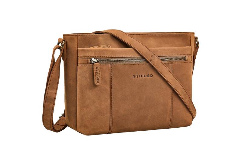 STILORD Handtasche "Bianca" Mittelgroße Damen Ledertasche mit Reißverschluss von STILORD