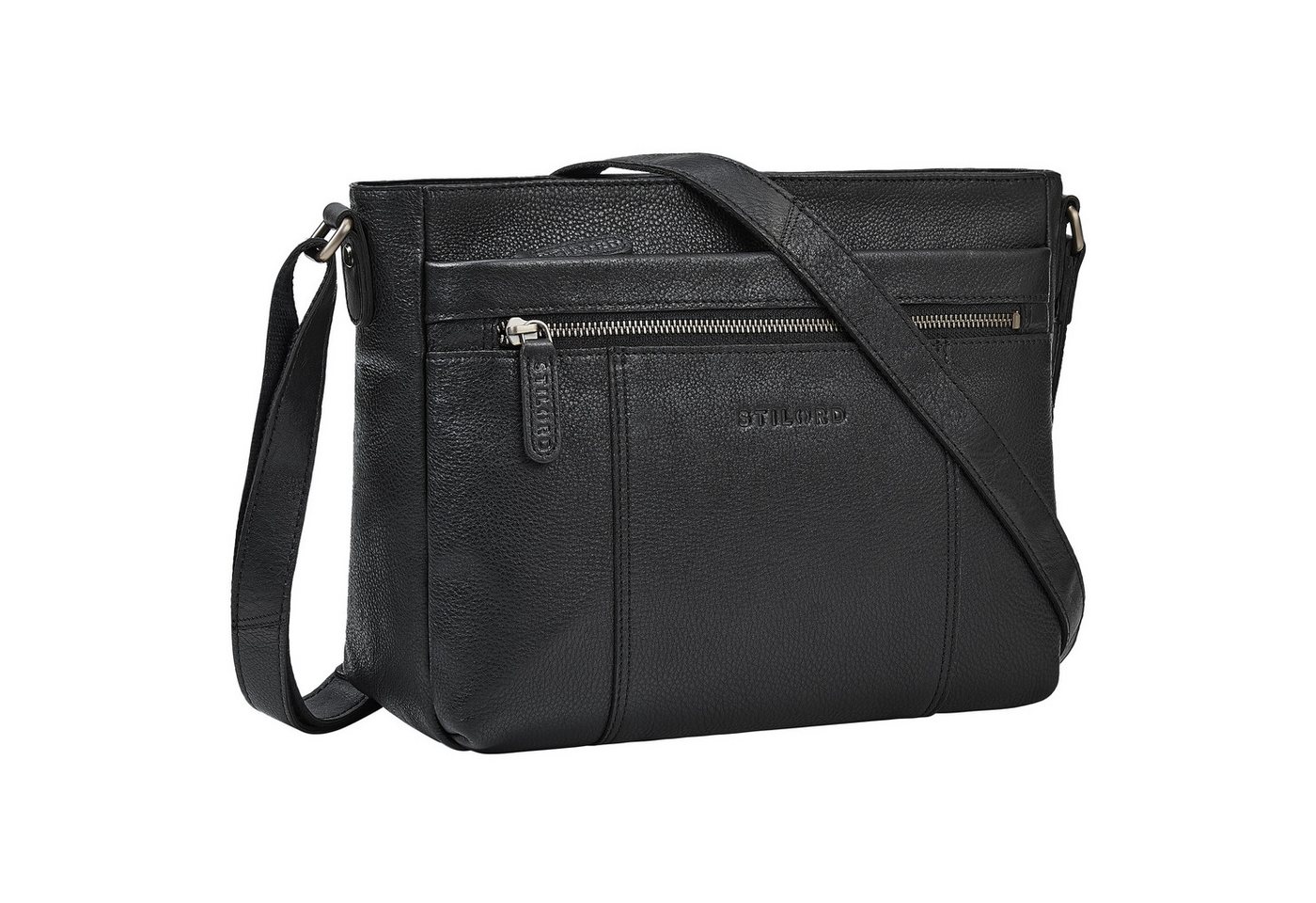 STILORD Handtasche "Bianca" Mittelgroße Damen Ledertasche mit Reißverschluss von STILORD