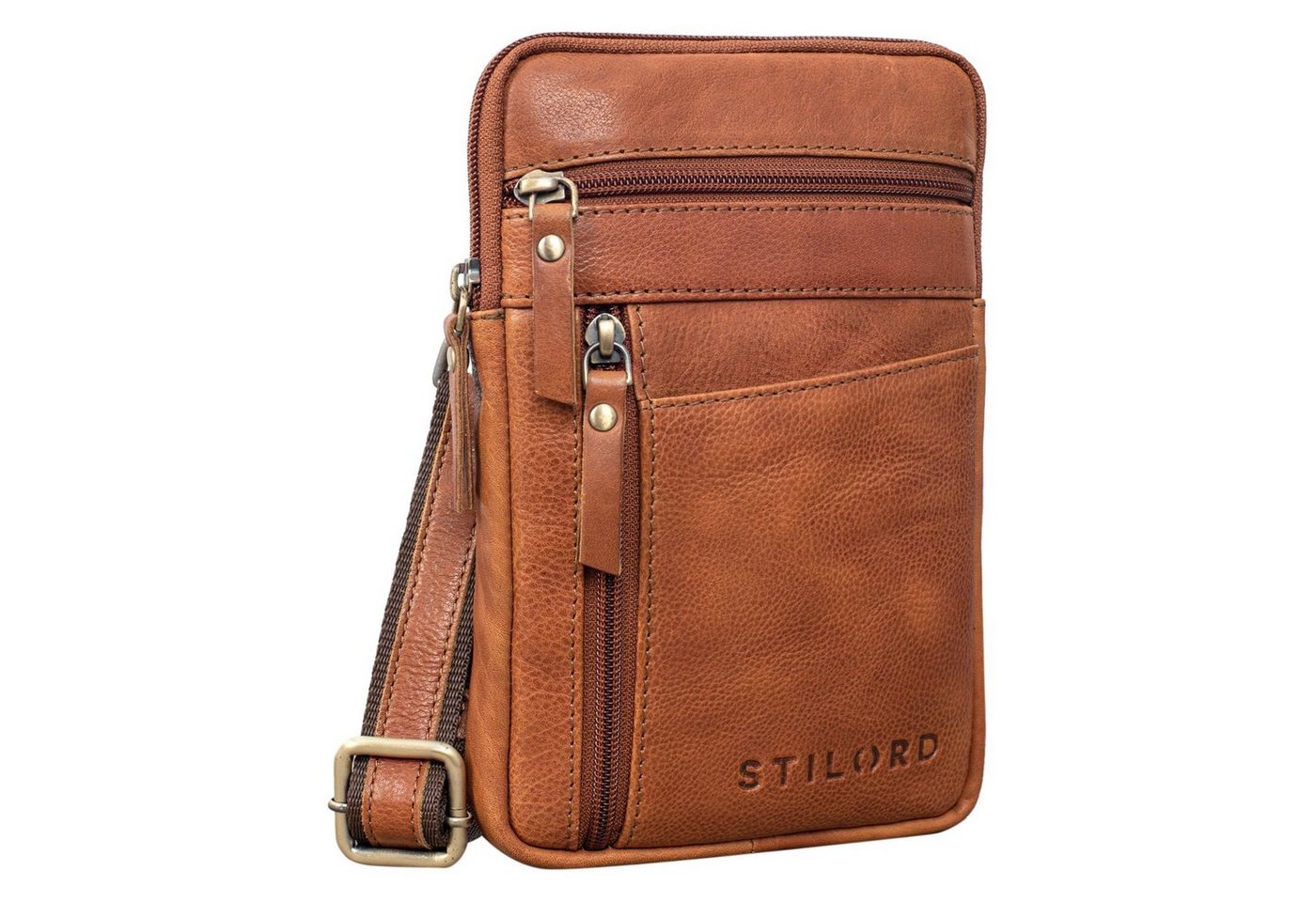 STILORD Handtasche Brooks" Leder Brustbeutel Gürteltasche" von STILORD