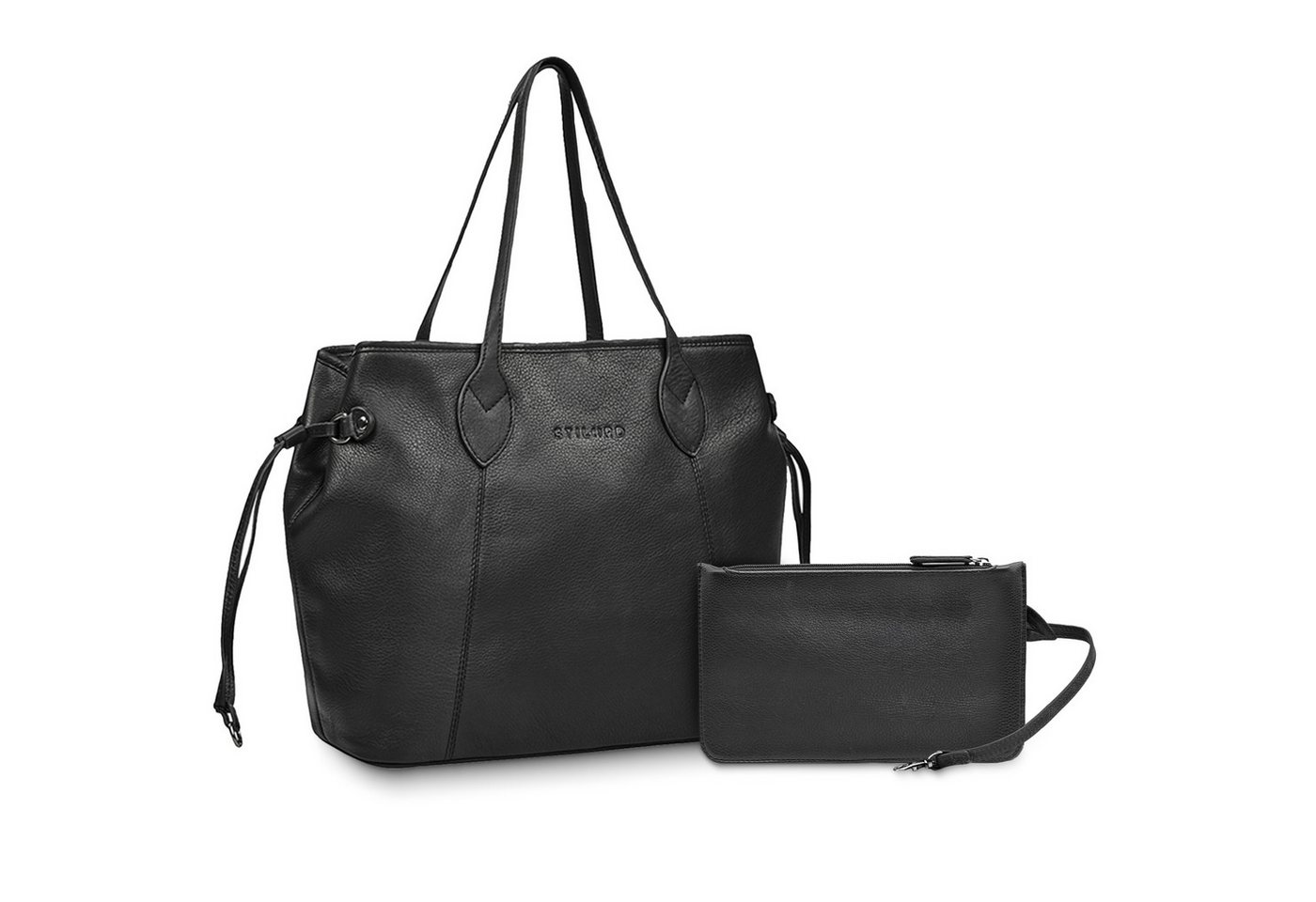STILORD Handtasche "Camelia" 2-Teilige Shopper Tasche Damen Groß mit Geldbörse Echtleder von STILORD