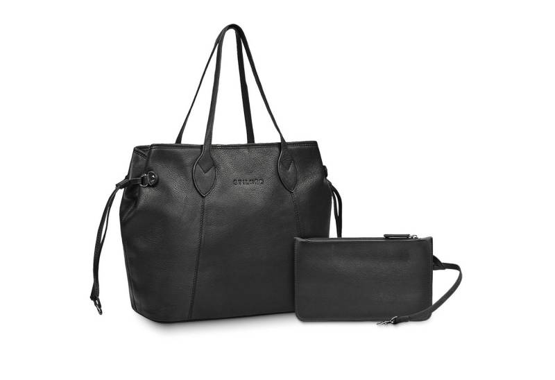 STILORD Handtasche "Camelia" 2-Teilige Shopper Tasche Damen Groß mit Geldbörse Echtleder von STILORD