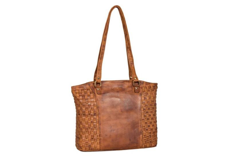 STILORD Handtasche "Cora" Handtasche Damen im Boho-Look Leder geflochten von STILORD