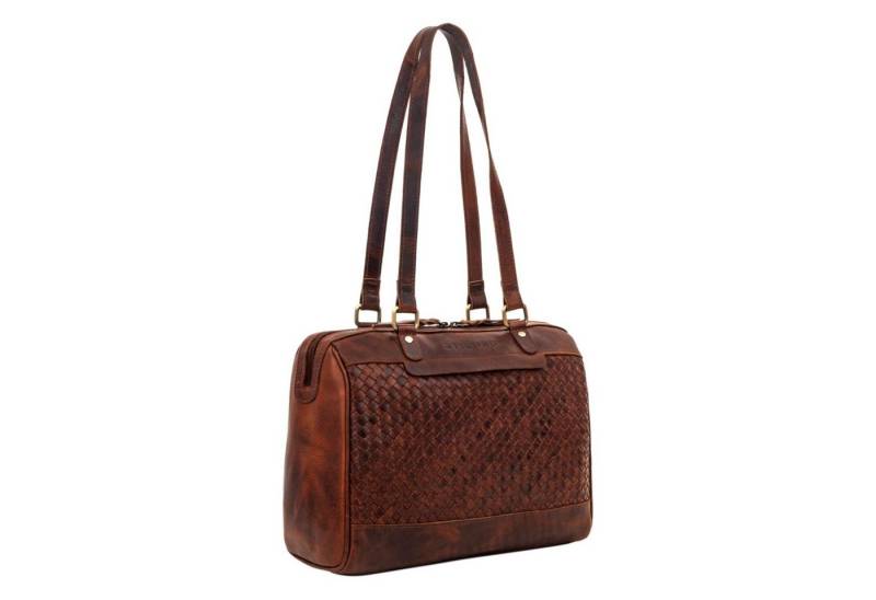 STILORD Handtasche "Cosmea" Damen Business Schultertasche Groß geflochtenes Leder Elegant von STILORD