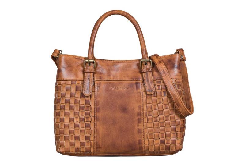 STILORD Handtasche "Daniela" Modische Handtasche Leder Damen mit Flecht-Optik von STILORD