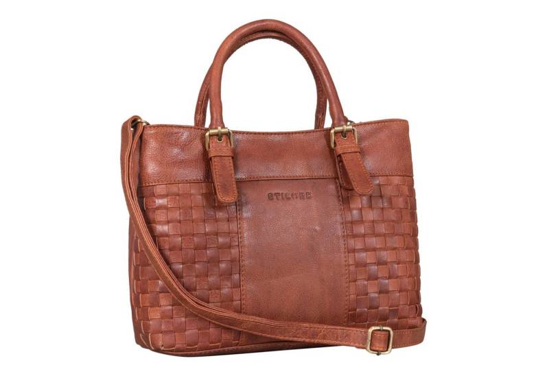 STILORD Handtasche "Daniela" Modische Handtasche Leder Damen mit Flecht-Optik von STILORD