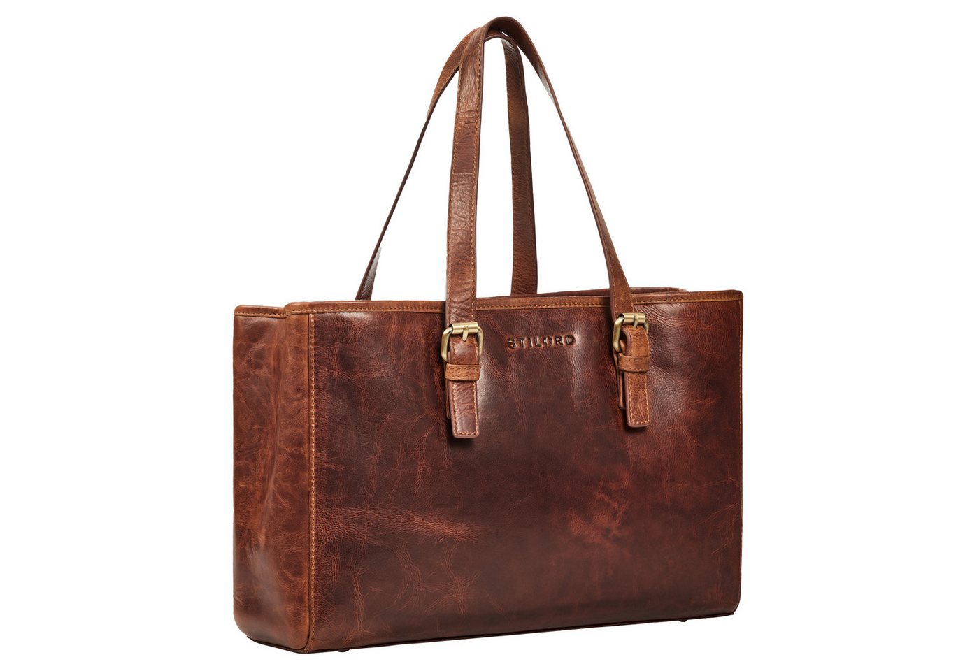 STILORD Handtasche "Gaby" Echt-Leder Shopper Tasche Damen Groß mit vielen Fächern von STILORD