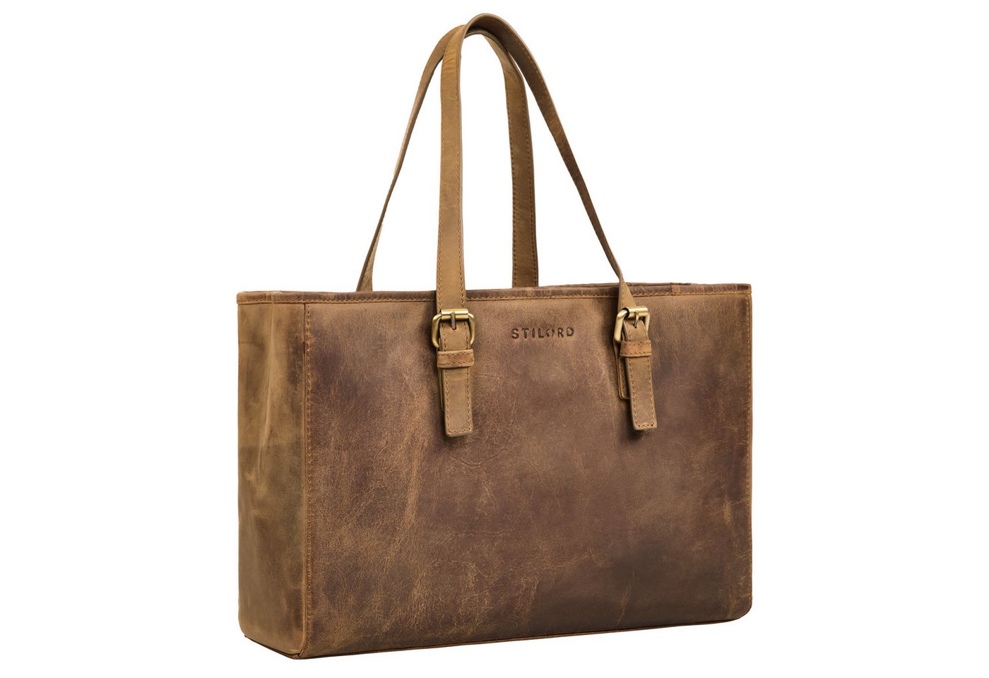 STILORD Handtasche "Gaby" Echt-Leder Shopper Tasche Damen Groß mit vielen Fächern von STILORD