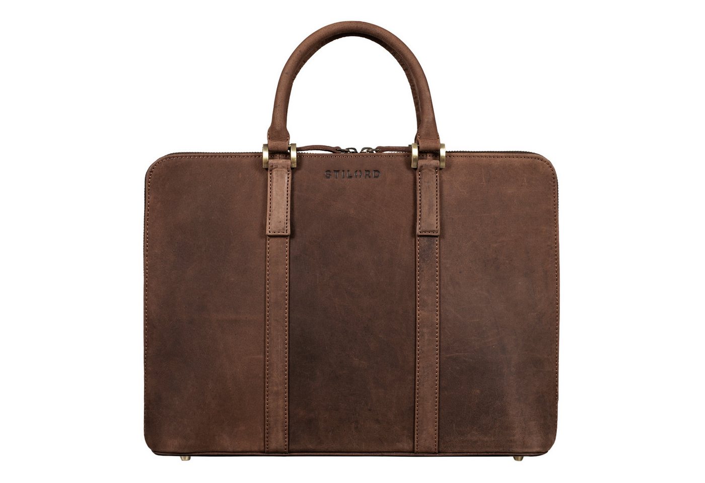 STILORD Handtasche "Leonora" Schmale Aktentasche Damen Leder 15,6 - 16 Zoll Laptoptasche von STILORD