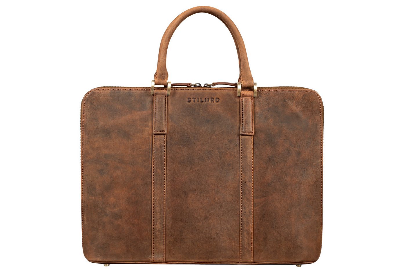 STILORD Handtasche "Leonora" Schmale Aktentasche Damen Leder 15,6 - 16 Zoll Laptoptasche von STILORD