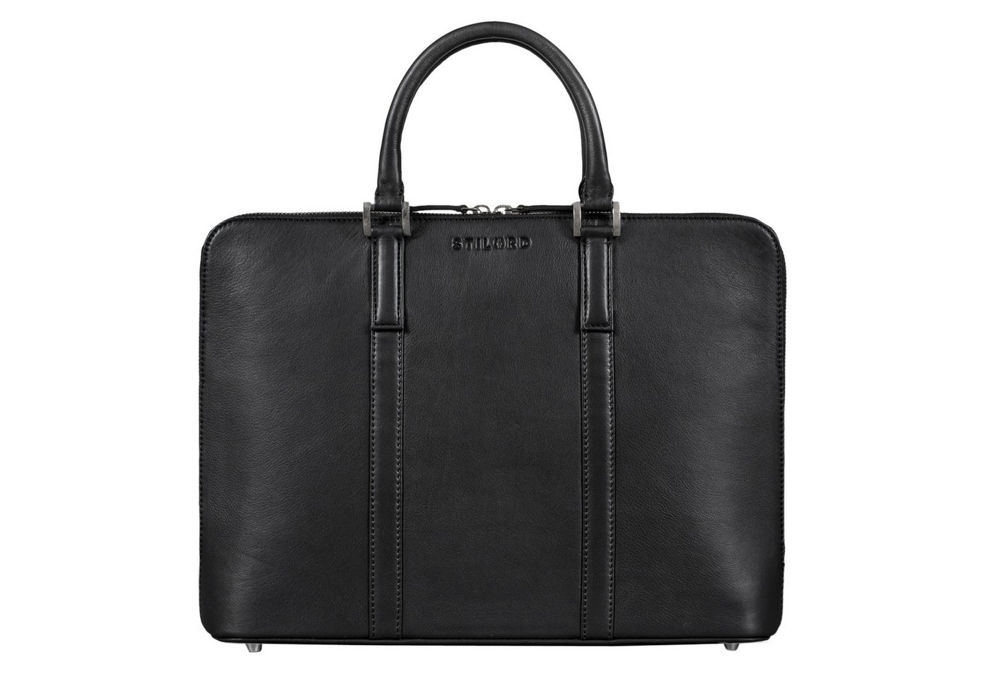 STILORD Handtasche "Leonora" Schmale Aktentasche Damen Leder 15,6 - 16 Zoll Laptoptasche von STILORD