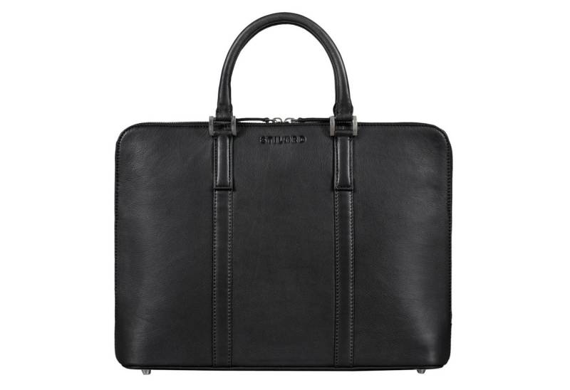 STILORD Handtasche "Leonora" Schmale Aktentasche Damen Leder 15,6 - 16 Zoll Laptoptasche von STILORD