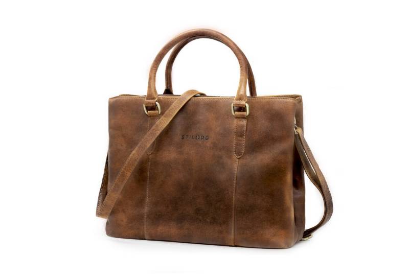 STILORD Handtasche "Lexa" Handtasche Damen mittelgroß Leder und Echtleder Bürotasche von STILORD