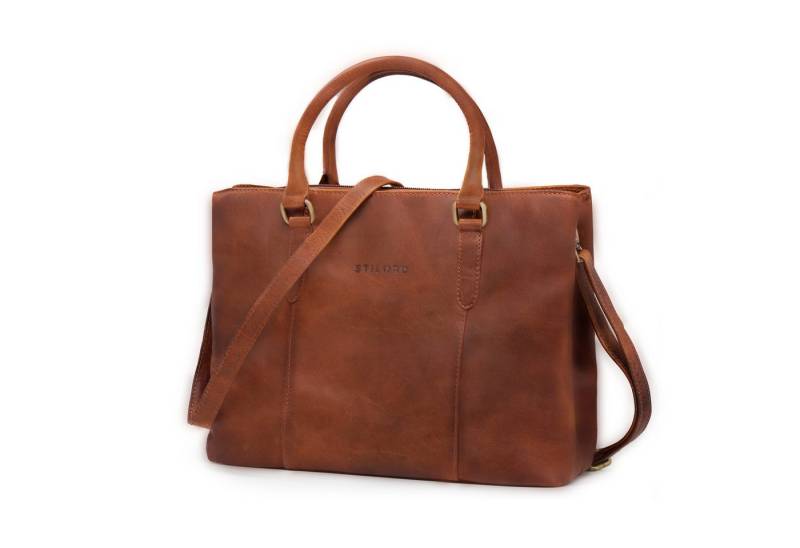 STILORD Handtasche "Lexa" Handtasche Damen mittelgroß Leder und Echtleder Bürotasche von STILORD