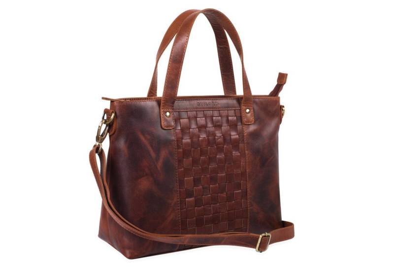 STILORD Handtasche Mara Elegante Handtasche geflochten Echtleder für Damen von STILORD