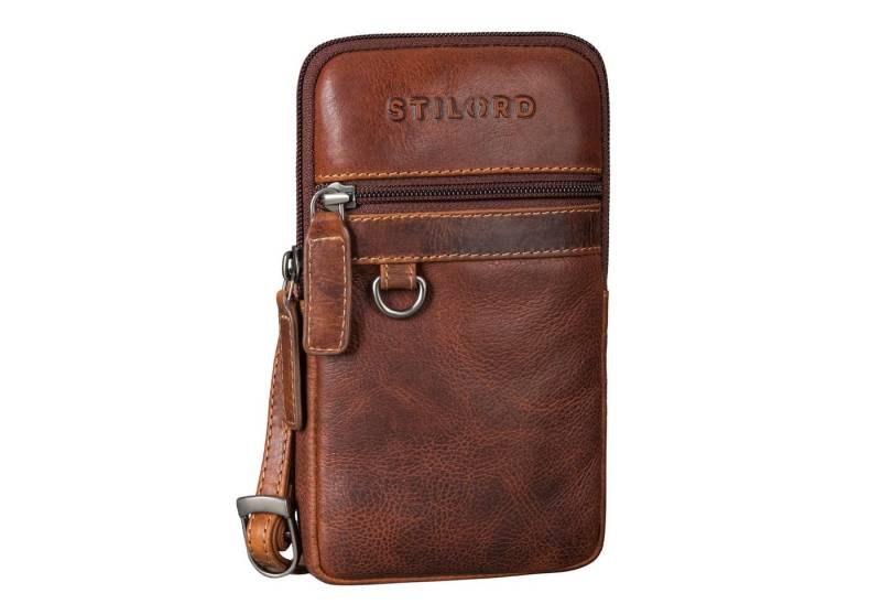 STILORD Handtasche "Mauve" 2-in-1 Gürteltasche Umhängetasche Herren Leder Klein von STILORD