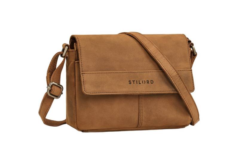 STILORD Handtasche "Miley" Elegante Kleine Echtleder Umhängetasche mit Reißverschluss von STILORD