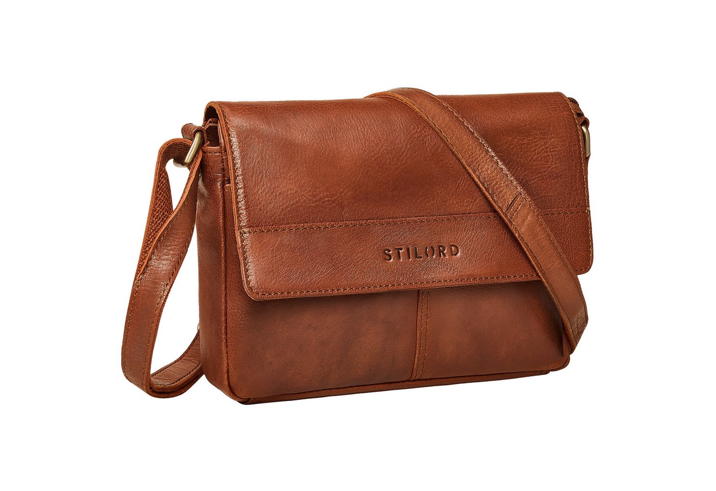 STILORD Handtasche "Miley" Elegante Kleine Echtleder Umhängetasche mit Reißverschluss von STILORD