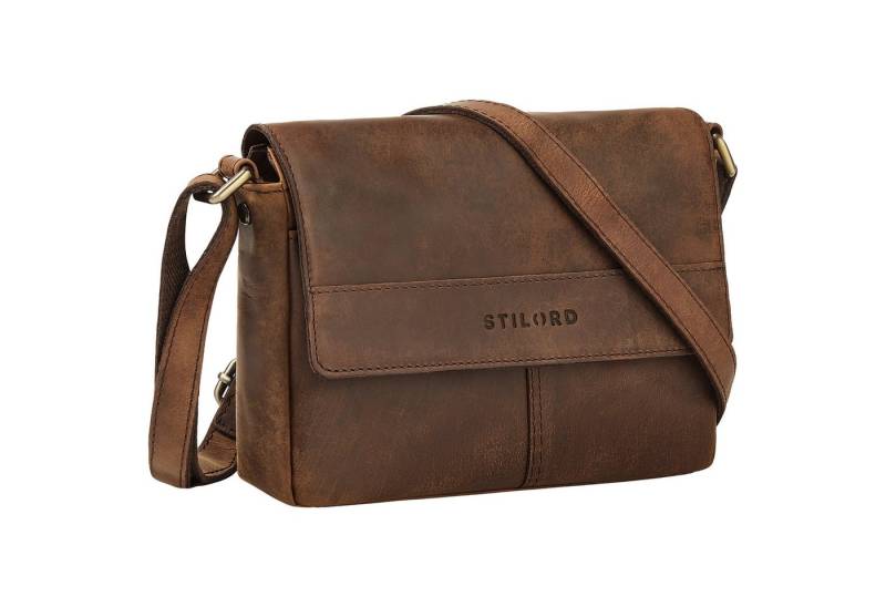 STILORD Handtasche "Miley" Elegante Kleine Echtleder Umhängetasche mit Reißverschluss von STILORD