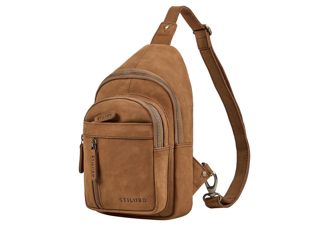 STILORD Handtasche "Montego" 2-in-1 Sling Bag aus Echtleder für Herren von STILORD