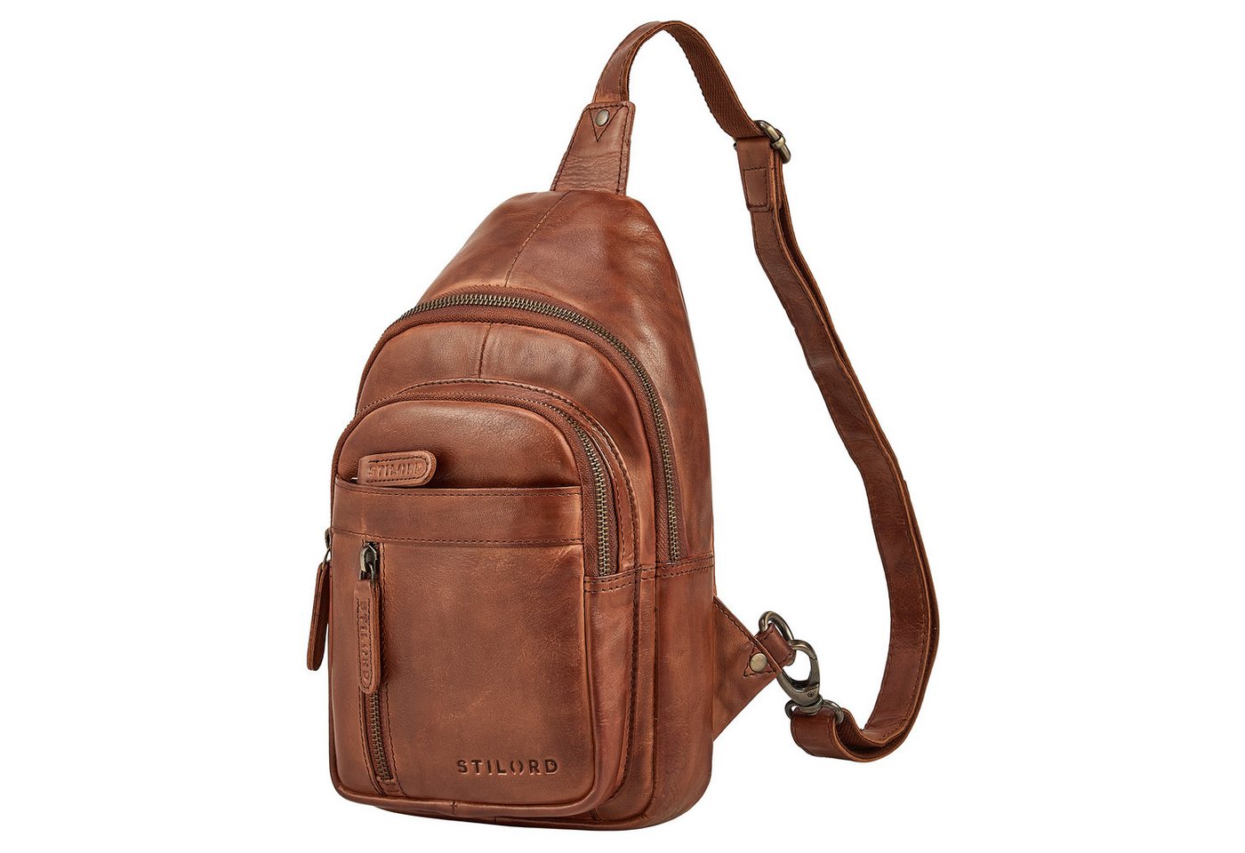 STILORD Handtasche "Montego" 2-in-1 Sling Bag aus Echtleder für Herren von STILORD