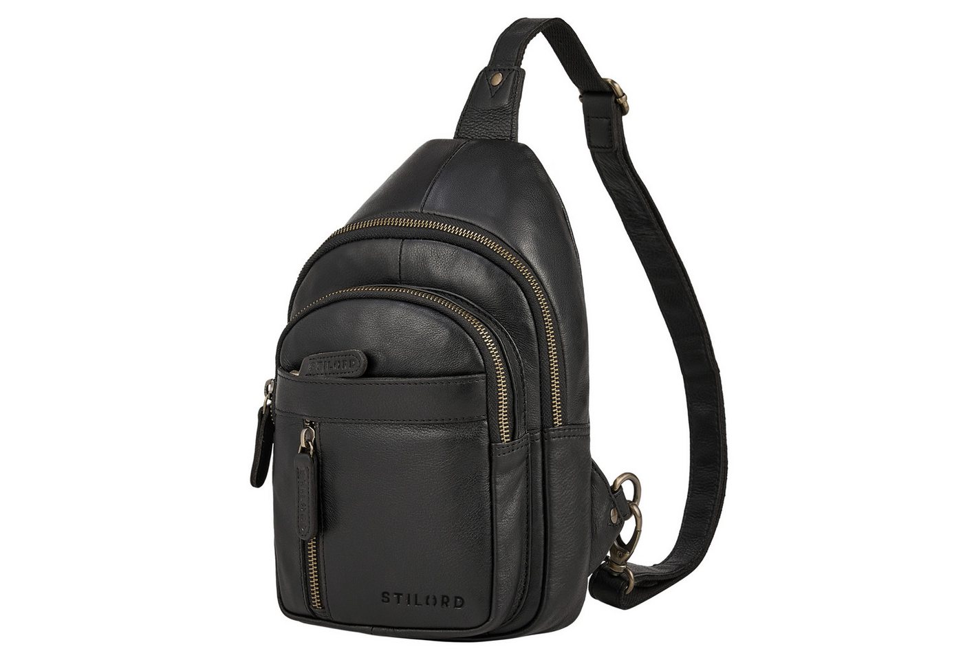 STILORD Handtasche "Montego" 2-in-1 Sling Bag aus Echtleder für Herren von STILORD