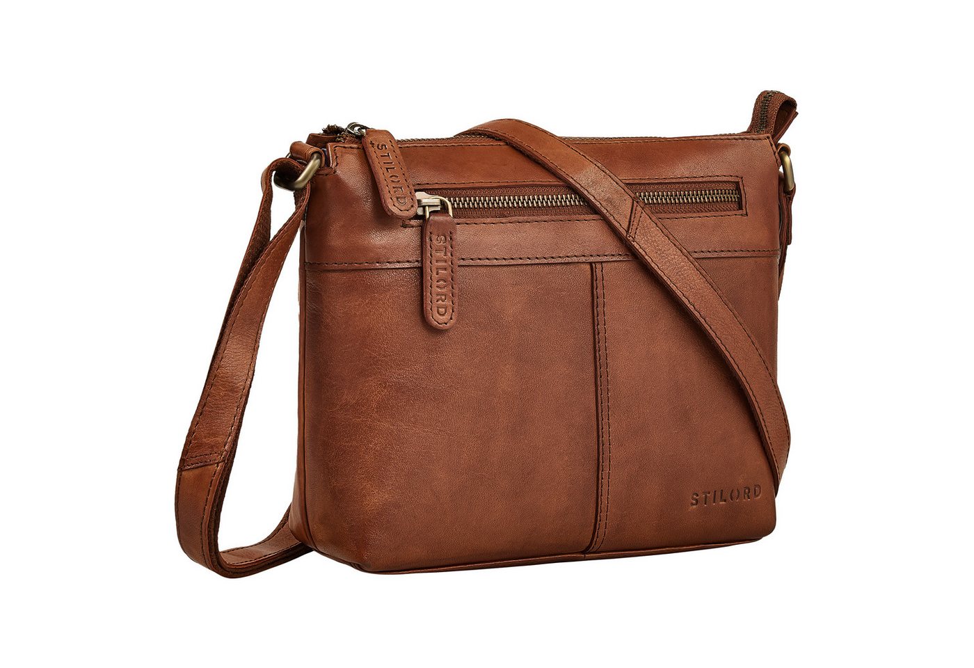 STILORD Handtasche "Odelia" Schicke Kleine Echt Ledertasche mit Gurt für Damen von STILORD