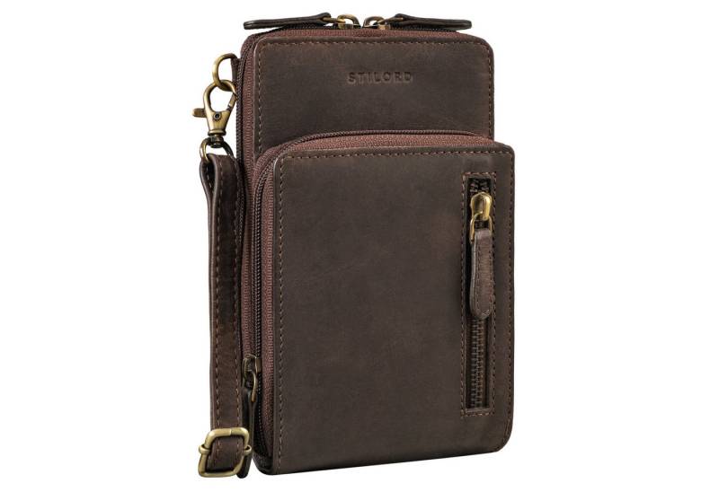 STILORD Handtasche "Payton" 2-1 Leder Handytasche mit Geldbörse zum Umhängen von STILORD