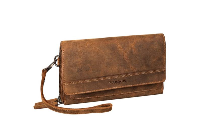 STILORD Handtasche "Sabrina" 4-in-1 RFID Lederportemonnaie Handytasche 7 Zoll Damen Groß von STILORD