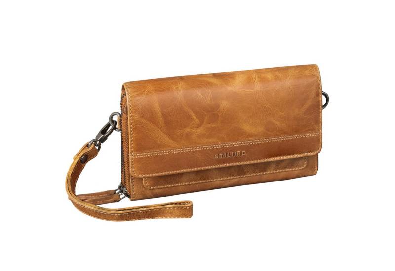 STILORD Handtasche "Sabrina" 4-in-1 RFID Lederportemonnaie Handytasche 7 Zoll Damen Groß von STILORD