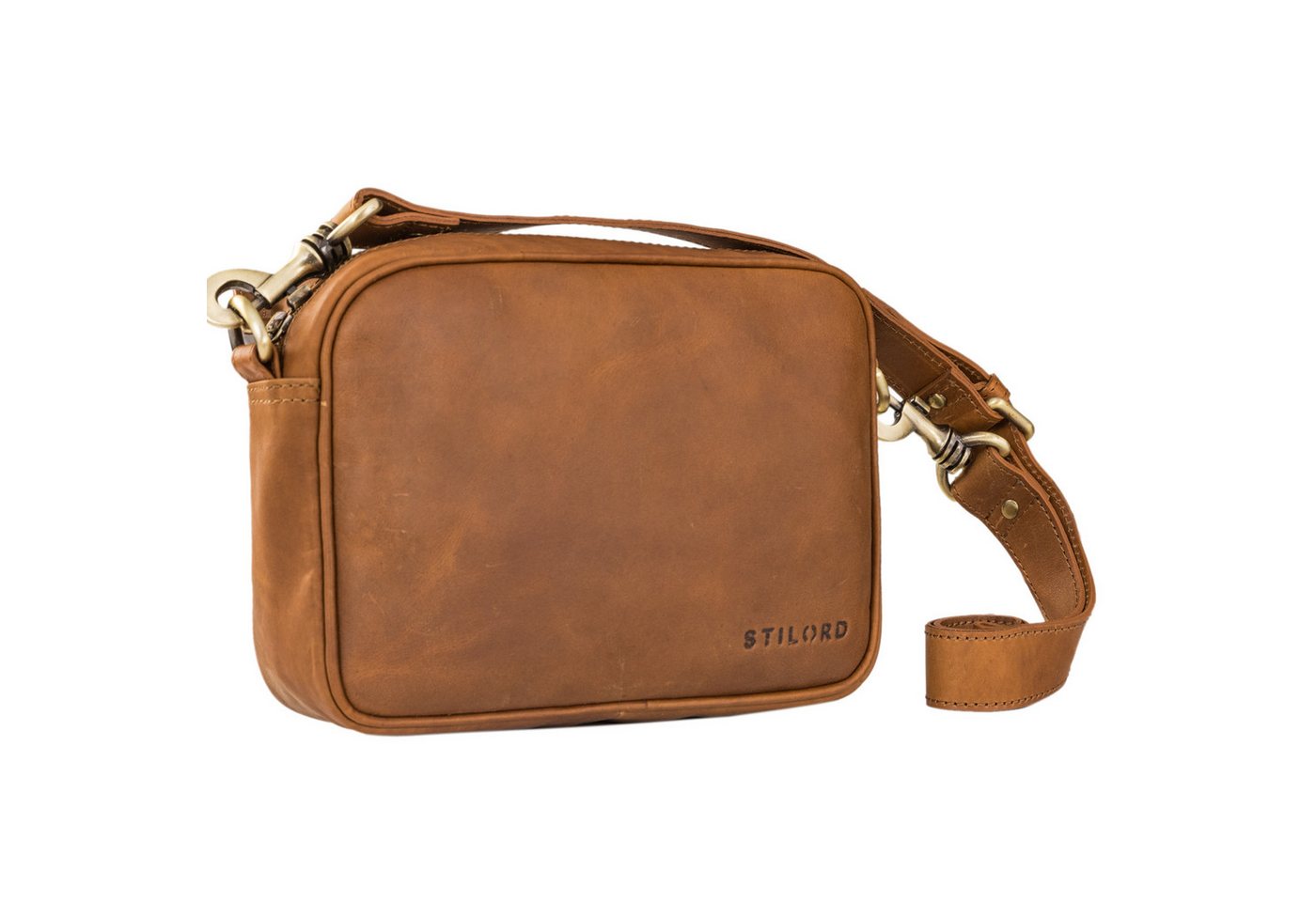 STILORD Handtasche "Tamika" Leder Handtasche Damen Mittelgroß mit breitem Gurt von STILORD