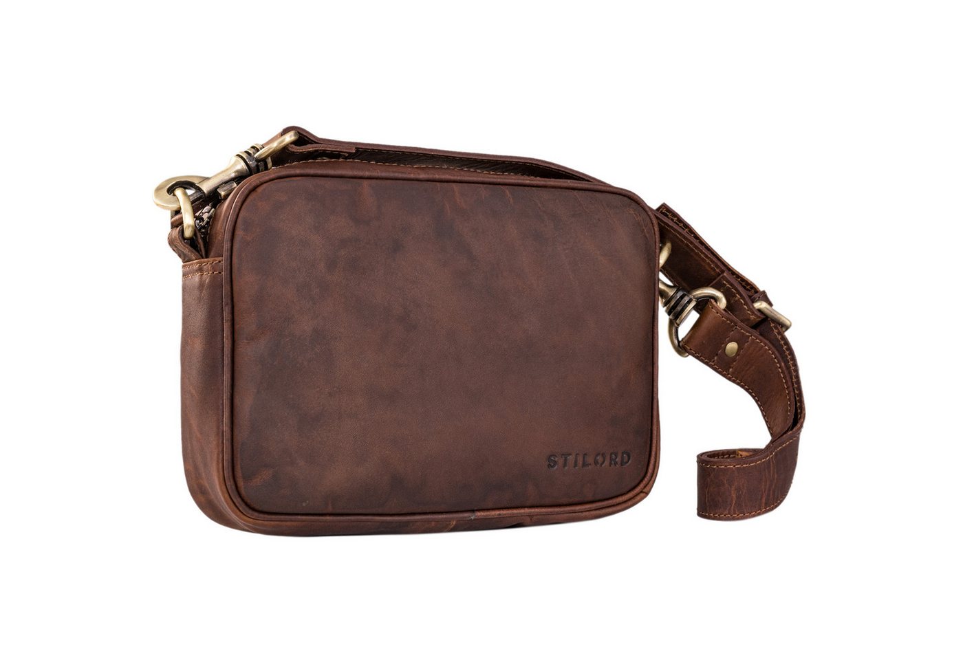 STILORD Handtasche "Tamika" Leder Handtasche Damen Mittelgroß mit breitem Gurt von STILORD