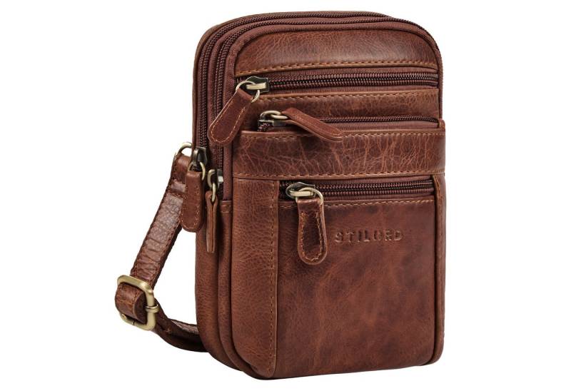 STILORD Handtasche "Tamo" 4-in-1 Herren Echtleder Umhänge, Gürtel, Karabiner, Brusttasche von STILORD