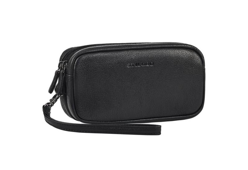 STILORD Handtasche "Tiber" Moderne Handgelenktasche Herren Leder mit Doppelkammer von STILORD