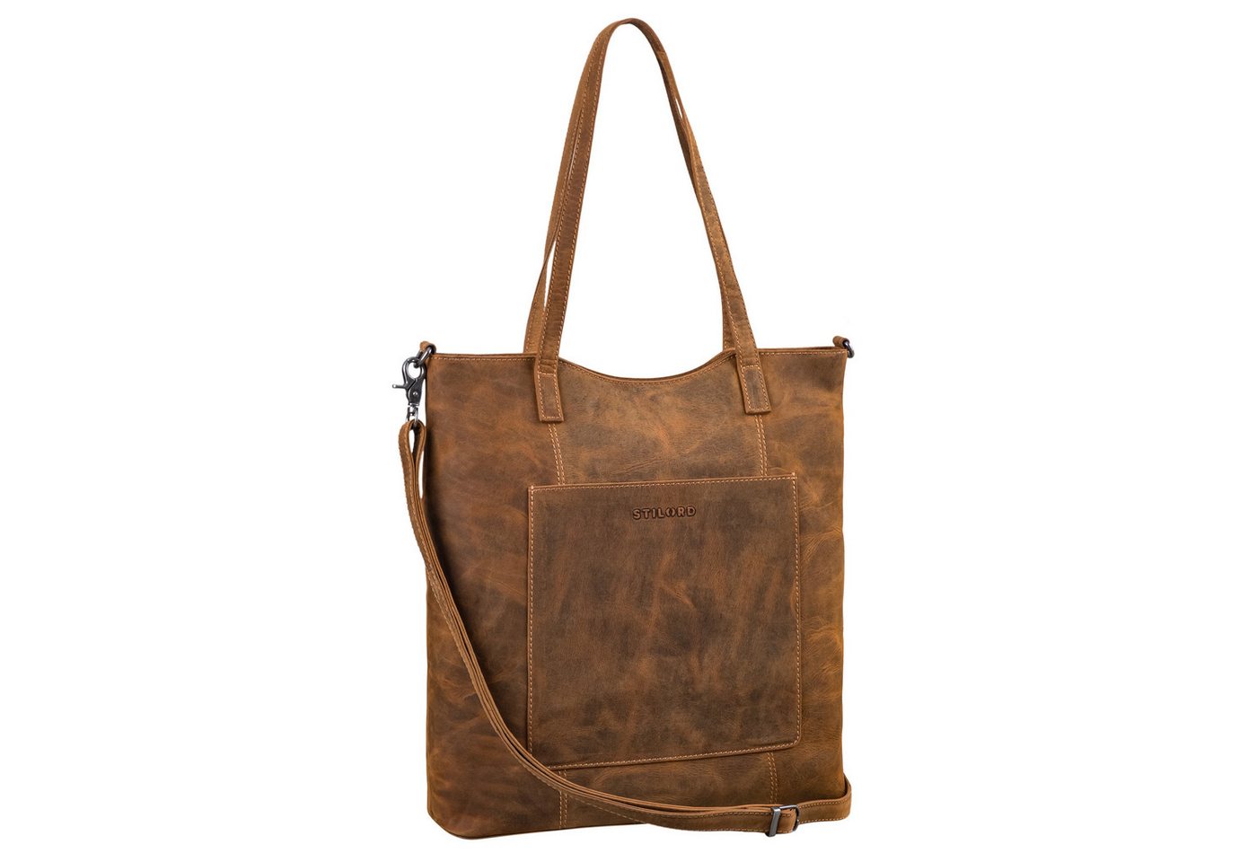 STILORD Handtasche "Trixie" Schicke Echt Leder Shopper Handtasche Damen - 13 Zoll Geräte von STILORD