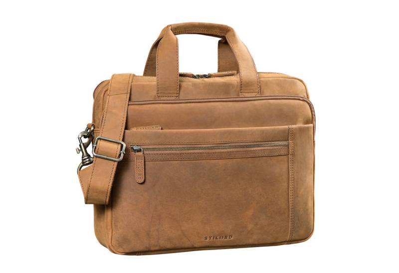 STILORD Laptoptasche "Alberto" Geräumige Laptoptasche 15.6 Zoll Leder für Herren von STILORD