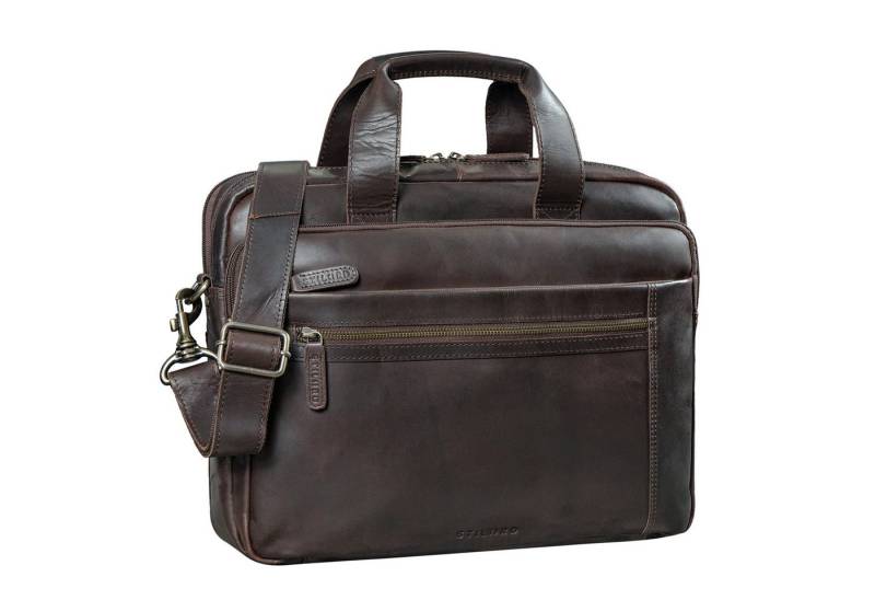 STILORD Laptoptasche "Alberto" Geräumige Laptoptasche 15.6 Zoll Leder für Herren von STILORD