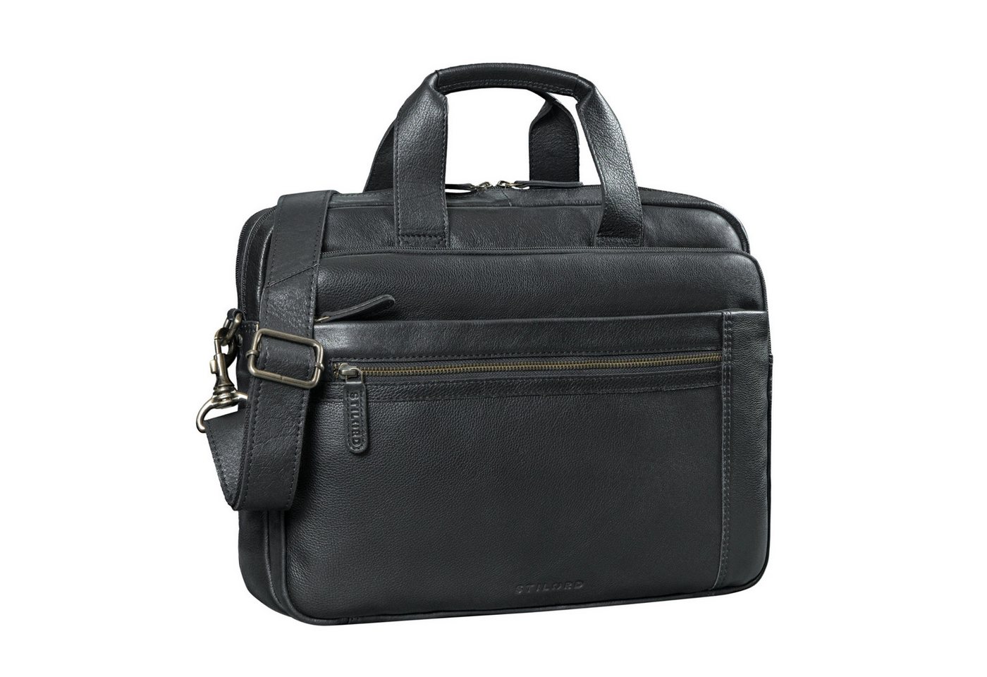 STILORD Laptoptasche "Alberto" Geräumige Laptoptasche 15.6 Zoll Leder für Herren von STILORD