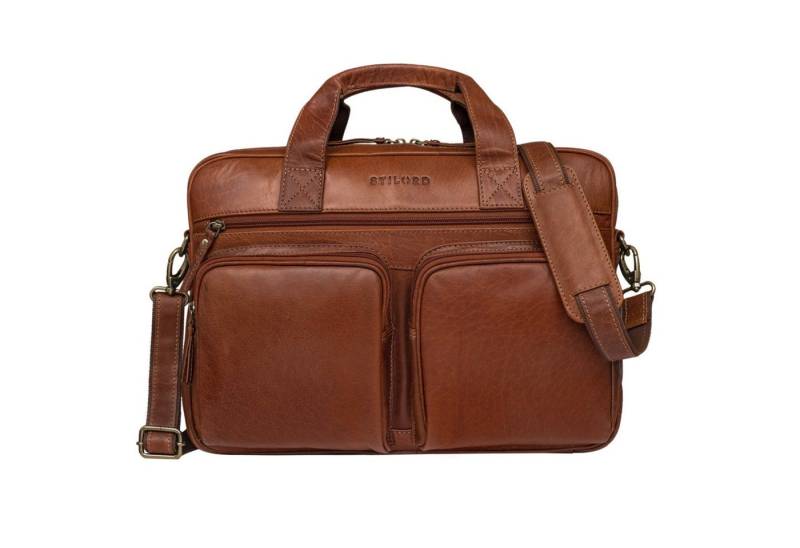 STILORD Laptoptasche "Caesar" Businesstasche 15,6 Zoll Leder von STILORD