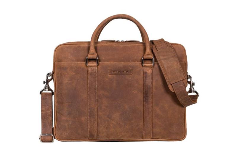 STILORD Laptoptasche "Caleb" Laptop Tasche 16 Zoll Leder Vintage von STILORD