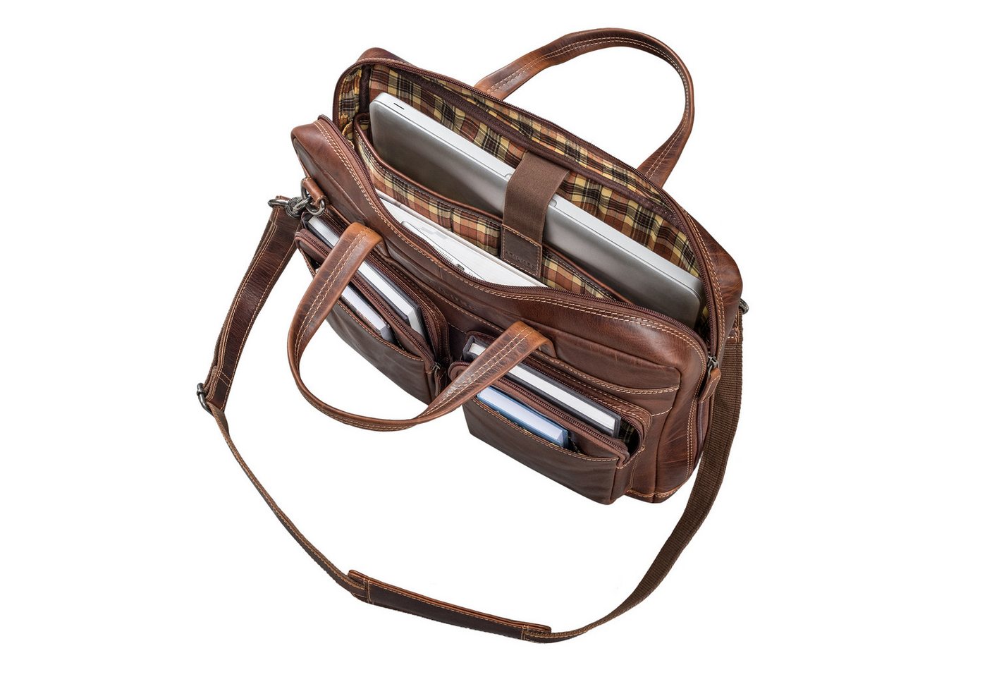 STILORD Laptoptasche "Erwin" Große Echtleder Laptoptasche 16 Zoll für Herren & Damen von STILORD