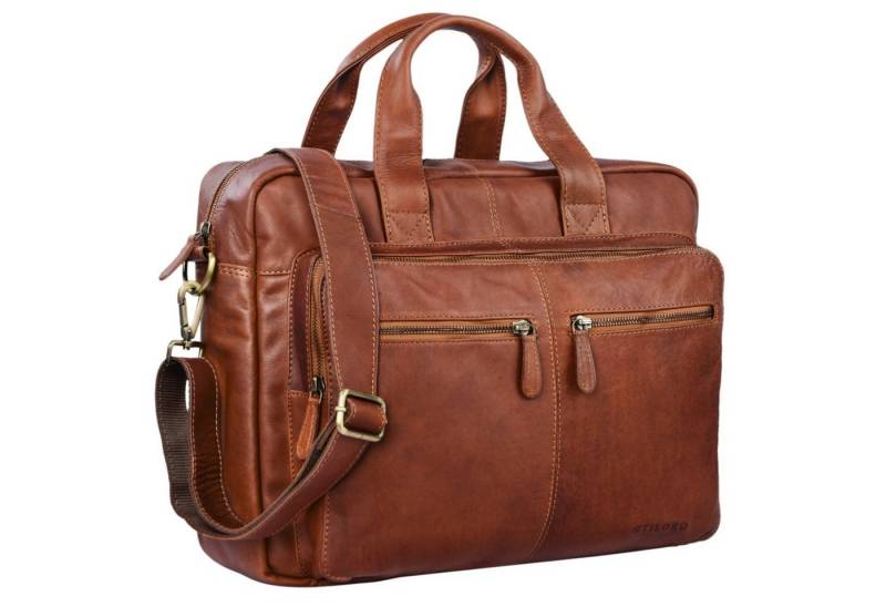STILORD Laptoptasche "Leandro" Ledertasche Herren Laptoptasche von STILORD